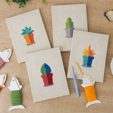 Carica l'immagine nel visualizzatore di Gallery, Punch Needle Kit (4 pezzi) con cornici - Mini Giardino Indoor 2