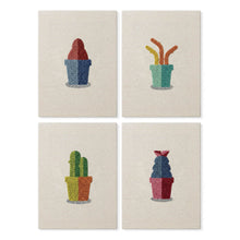 Carica l'immagine nel visualizzatore di Gallery, Punch Needle Kit (4 pezzi) con cornici - Piante Felici 1 Figured'Art
