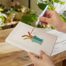 Carica l'immagine nel visualizzatore di Gallery, Punch Needle Kit (4 pezzi) con cornici - Piante Felici 1