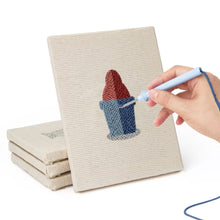 Carica l'immagine nel visualizzatore di Gallery, Punch Needle Kit (4 pezzi) con cornici - Piante Felici 1