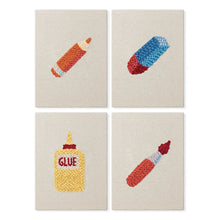Carica l'immagine nel visualizzatore di Gallery, Punch Needle Kit (4 pezzi) con cornici - Mini Cancelleria Figured'Art