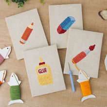 Carica l'immagine nel visualizzatore di Gallery, Punch Needle Kit (4 pezzi) con cornici - Mini Cancelleria