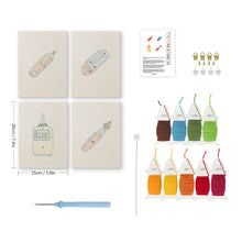 Carica l'immagine nel visualizzatore di Gallery, Punch Needle Kit (4 pezzi) con cornici - Mini Cancelleria