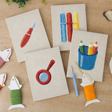 Carica l'immagine nel visualizzatore di Gallery, Punch Needle Kit (4 pezzi) con cornici - Cancelleria Creativa