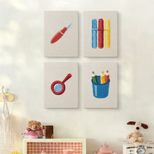 Carica l'immagine nel visualizzatore di Gallery, Punch Needle Kit (4 pezzi) con cornici - Cancelleria Creativa