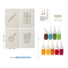 Carica l'immagine nel visualizzatore di Gallery, Punch Needle Kit (4 pezzi) con cornici - Cancelleria Creativa