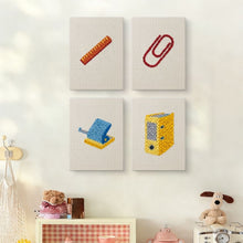 Carica l'immagine nel visualizzatore di Gallery, Punch Needle Kit (4 pezzi) con cornici - Cancelleria da Ufficio