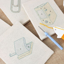 Carica l'immagine nel visualizzatore di Gallery, Punch Needle Kit (4 pezzi) con cornici - Cancelleria da Ufficio