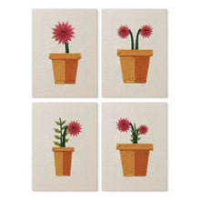 Carica l'immagine nel visualizzatore di Gallery, Punch Needle Kit (4 pezzi) con cornici - Mini Vasi Fioriti Figured'Art