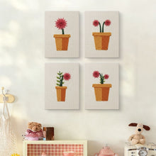 Carica l'immagine nel visualizzatore di Gallery, Punch Needle Kit (4 pezzi) con cornici - Mini Vasi Fioriti