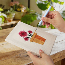 Carica l'immagine nel visualizzatore di Gallery, Punch Needle Kit (4 pezzi) con cornici - Vasi in Fiore