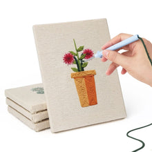 Carica l'immagine nel visualizzatore di Gallery, Punch Needle Kit (4 pezzi) con cornici - Vasi in Fiore