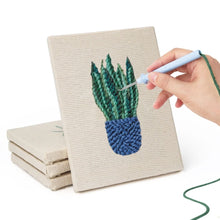 Carica l'immagine nel visualizzatore di Gallery, Punch Needle Kit (4 pezzi) con cornici - Oasi Verde