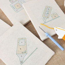 Carica l'immagine nel visualizzatore di Gallery, Punch Needle Kit (4 pezzi) con cornici - Scrivi e Crea