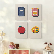 Carica l'immagine nel visualizzatore di Gallery, Punch Needle Kit (4 pezzi) con cornici - Ritorno a scuola