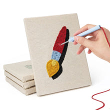 Carica l'immagine nel visualizzatore di Gallery, Punch Needle Kit (4 pezzi) con cornici - Back to School