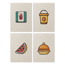 Carica l'immagine nel visualizzatore di Gallery, Punch Needle Kit (4 pezzi) con cornici - Colazione Time Figured'Art