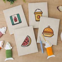 Carica l'immagine nel visualizzatore di Gallery, Punch Needle Kit (4 pezzi) con cornici - Colazione Time