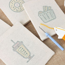 Carica l'immagine nel visualizzatore di Gallery, Punch Needle Kit (4 pezzi) con cornici - Dolci del mattino