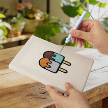 Carica l'immagine nel visualizzatore di Gallery, Punch Needle Kit (4 pezzi) con cornici - Snack dolci e salati