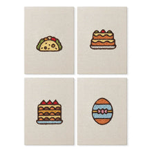 Carica l'immagine nel visualizzatore di Gallery, Punch Needle Kit (4 pezzi) con cornici - Torte e dolcetti Figured'Art