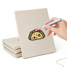 Carica l'immagine nel visualizzatore di Gallery, Punch Needle Kit (4 pezzi) con cornici - Torte e dolcetti