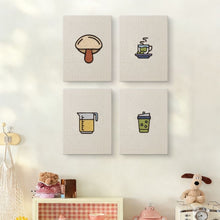 Carica l'immagine nel visualizzatore di Gallery, Punch Needle Kit (4 pezzi) con cornici - Pausa caffè