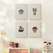 Carica l'immagine nel visualizzatore di Gallery, Punch Needle Kit (4 pezzi) con cornici - Bevande dolci