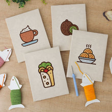 Carica l'immagine nel visualizzatore di Gallery, Punch Needle Kit (4 pezzi) con cornici - Sapori dal mondo
