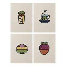 Carica l'immagine nel visualizzatore di Gallery, Punch Needle Kit (4 pezzi) con cornici - Delizie illustrate Figured'Art