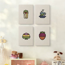 Carica l'immagine nel visualizzatore di Gallery, Punch Needle Kit (4 pezzi) con cornici - Delizie illustrate