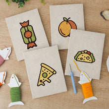 Carica l'immagine nel visualizzatore di Gallery, Punch Needle Kit (4 pezzi) con cornici - Dolce e Salato