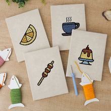 Carica l'immagine nel visualizzatore di Gallery, Punch Needle Kit (4 pezzi) con cornici - Delizie di Dessert