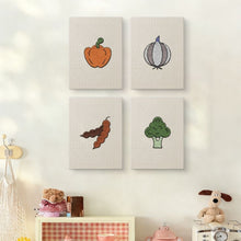 Carica l'immagine nel visualizzatore di Gallery, Punch Needle Kit (4 pezzi) con cornici - Delizie di Verdure