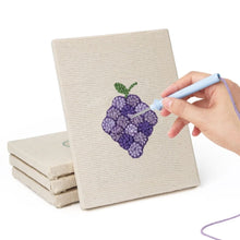 Carica l'immagine nel visualizzatore di Gallery, Punch Needle Kit (4 pezzi) con cornici - Dolce fruttato