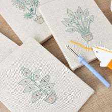 Carica l'immagine nel visualizzatore di Gallery, Punch Needle Kit (4 pezzi) con cornici - Fogliame Rigoglioso