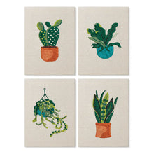 Carica l'immagine nel visualizzatore di Gallery, Punch Needle Kit (4 pezzi) con cornici - Piante da Interno Figured'Art