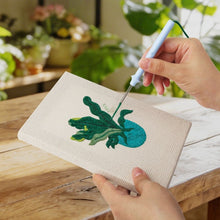 Carica l'immagine nel visualizzatore di Gallery, Punch Needle Kit (4 pezzi) con cornici - Piante da Interno