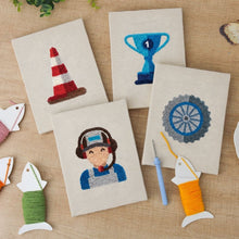 Carica l'immagine nel visualizzatore di Gallery, Punch Needle Kit (4 pezzi) con cornici - Giorno della Gara