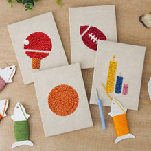 Carica l'immagine nel visualizzatore di Gallery, Punch Needle Kit (4 pezzi) con cornici - Divertimento Sportivo