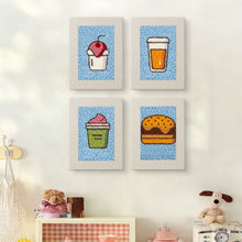 Carica l'immagine nel visualizzatore di Gallery, Punch Needle Kit (4 pezzi) con cornici - Sapori Illustrati