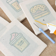 Carica l'immagine nel visualizzatore di Gallery, Punch Needle Kit (4 pezzi) con cornici - Sapori Illustrati