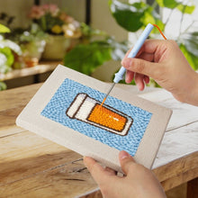 Carica l'immagine nel visualizzatore di Gallery, Punch Needle Kit (4 pezzi) con cornici - Sapori Illustrati