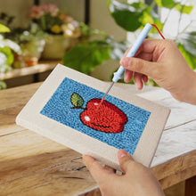 Carica l'immagine nel visualizzatore di Gallery, Punch Needle Kit (4 pezzi) con cornici - Frutta e Dolci