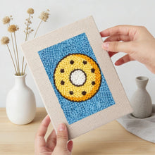 Carica l'immagine nel visualizzatore di Gallery, Punch Needle Kit (4 pezzi) con cornici - Frutta e Dolci