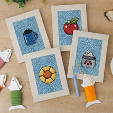 Carica l'immagine nel visualizzatore di Gallery, Punch Needle Kit (4 pezzi) con cornici - Dolci da Colazione 1