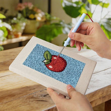 Carica l'immagine nel visualizzatore di Gallery, Punch Needle Kit (4 pezzi) con cornici - Dolci da Colazione 1