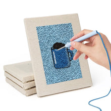 Carica l'immagine nel visualizzatore di Gallery, Punch Needle Kit (4 pezzi) con cornici - Dolci da Colazione 1