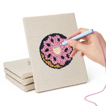 Carica l'immagine nel visualizzatore di Gallery, Punch Needle Kit (4 pezzi) con cornici - Dolci da Colazione 3