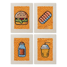 Carica l'immagine nel visualizzatore di Gallery, Punch Needle Kit (4 pezzi) con cornici - Pasto Gustoso Figured'Art